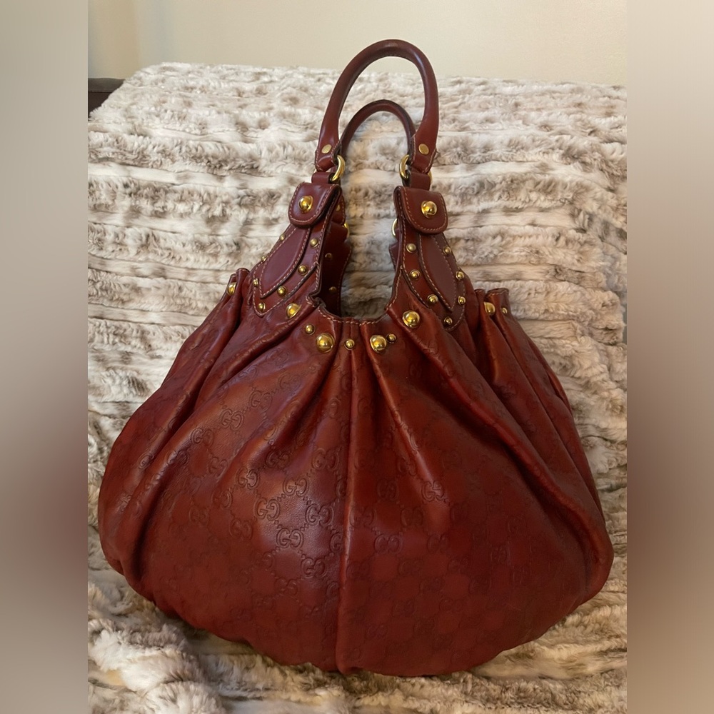 Red Vintage Gucci Tote